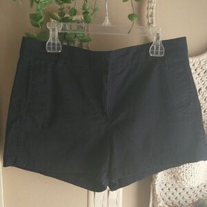 J Crew Womens Navy Blue Chino Shorts Size 12